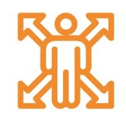Icon Figuren 4 Pfeile