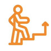 Icon Figur treppauf